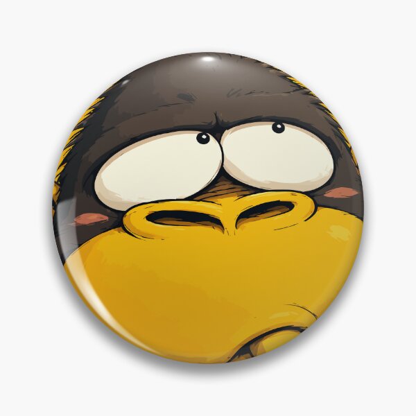 Item preview, Funny Thinking Gorilla Sucking Thumb Cute Comic Ape Graphic Art designed and sold by The Upside Down.