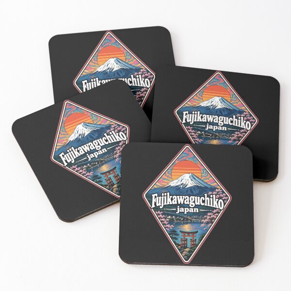 Item preview, Fujikawaguchiko Japan Mount Fuji Trippy Art Travel designed and sold by TomFrontierArt.