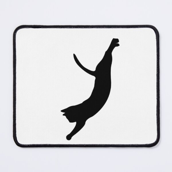 Item preview, Black Cat Jumping Silhouette – Minimalist Cat Lover Design designed and sold by Marilia Rosado Studio.