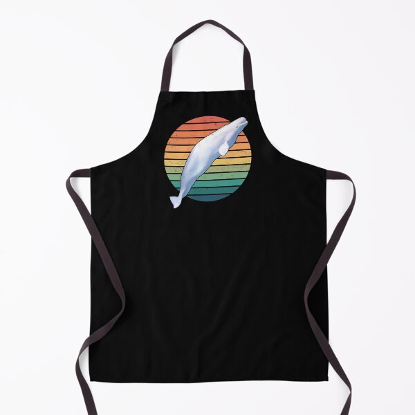 Item preview, Beluga Whale Retro Sunset designed and sold by NicGrayGraphic.