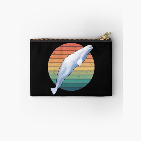 Item preview, Beluga Whale Retro Sunset designed and sold by NicGrayGraphic.