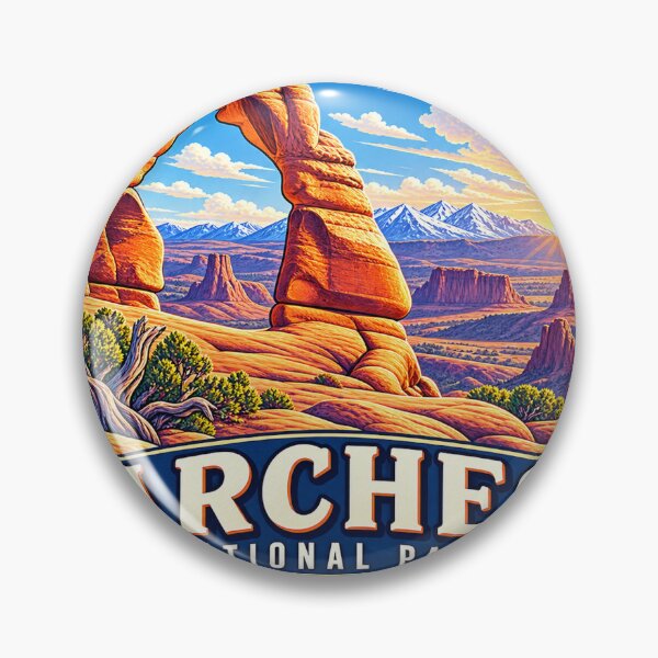 Item preview, Arches National Park Utah – Desert Travel Badge designed and sold by ChicClicker.