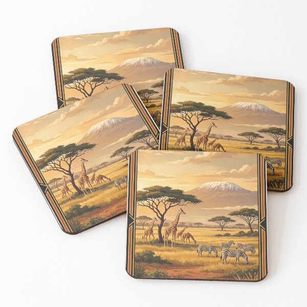 Item preview, Nairobi Kenya Vintage Safari Art – African Wildlife designed and sold by Bomax121.