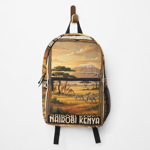Item preview, Nairobi Kenya Vintage Safari Art – African Wildlife designed and sold by Bomax121.