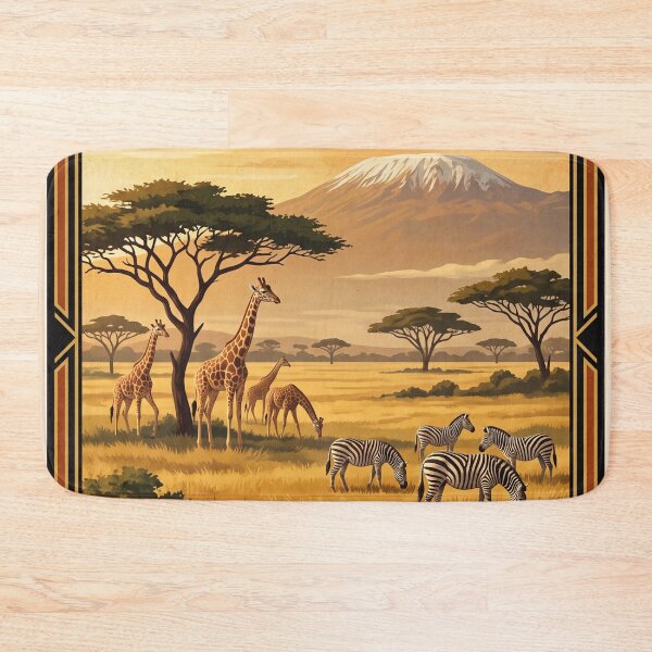 Item preview, Nairobi Kenya Vintage Safari Art – African Wildlife designed and sold by Bomax121.