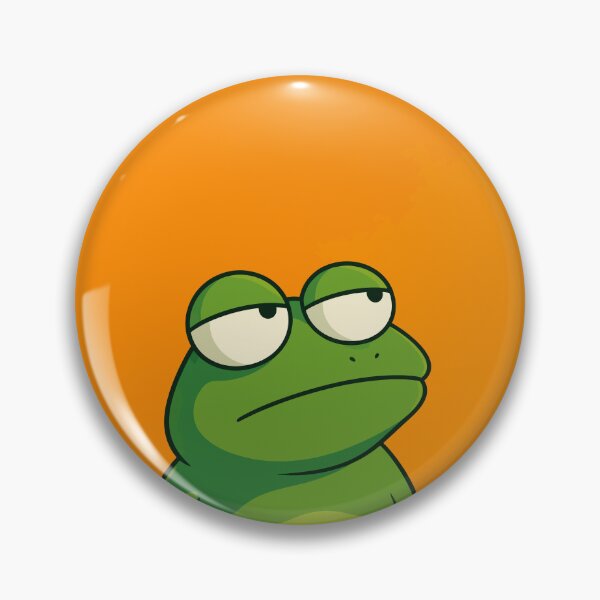 Item preview, Funny Unimpressed Frog Sarcastic Grumpy Toad Side Eye Meme Graphic designed and sold by The Upside Down.