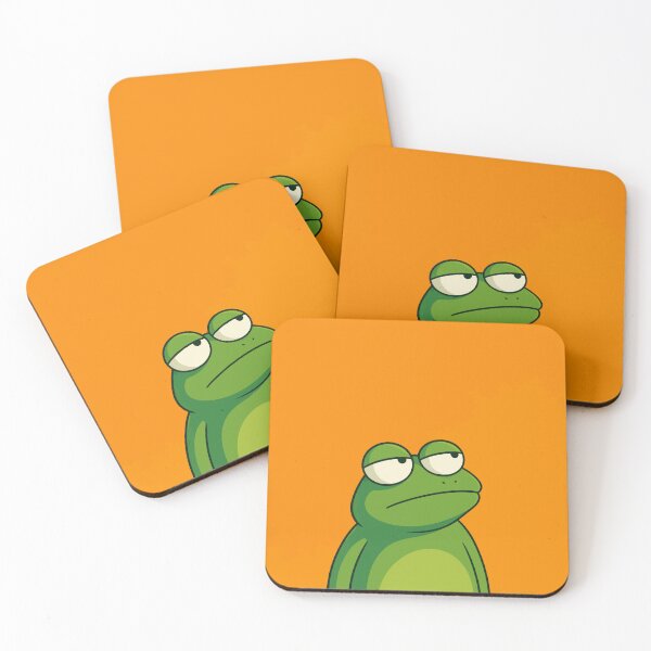 Item preview, Funny Unimpressed Frog Sarcastic Grumpy Toad Side Eye Meme Graphic designed and sold by The Upside Down.