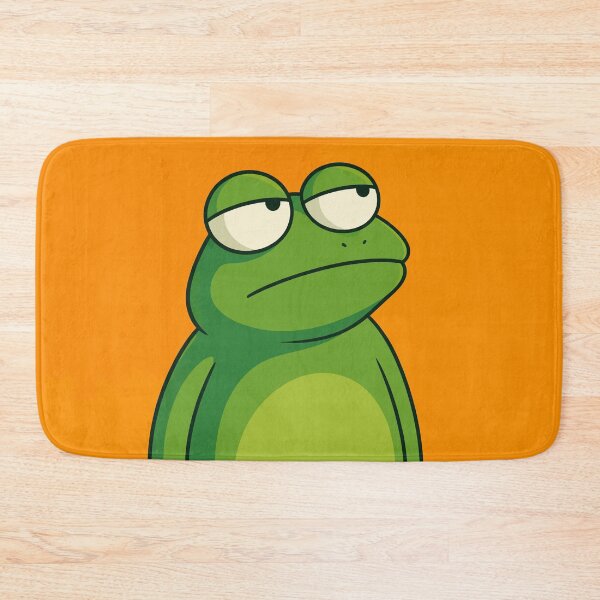 Item preview, Funny Unimpressed Frog Sarcastic Grumpy Toad Side Eye Meme Graphic designed and sold by The Upside Down.