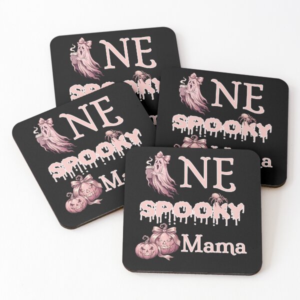 Item preview, Pinkoween One Spooky Mama Coffee Ghost Pumpkins designed and sold by MythicCotton.