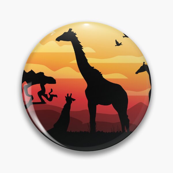 Item preview, African Safari Sunset Giraffe Silhouette designed and sold by Avara-Creative.