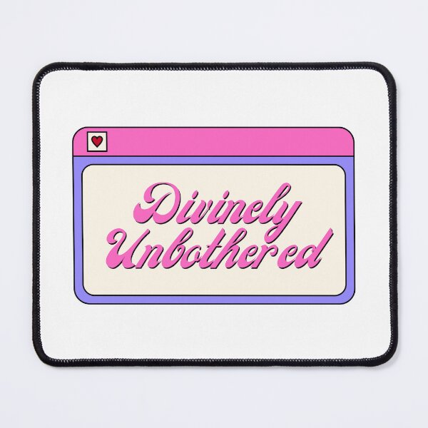Item preview, Divinely Unbothered Funny Spiritual Quote designed and sold by jianina-alondra.