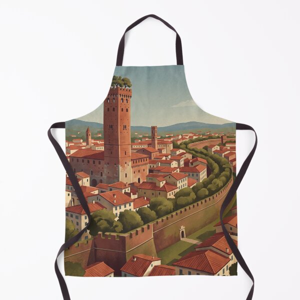 Item preview, Lucca Italy Vintage Travel Art – Guinigi Tower designed and sold by Bomax121.