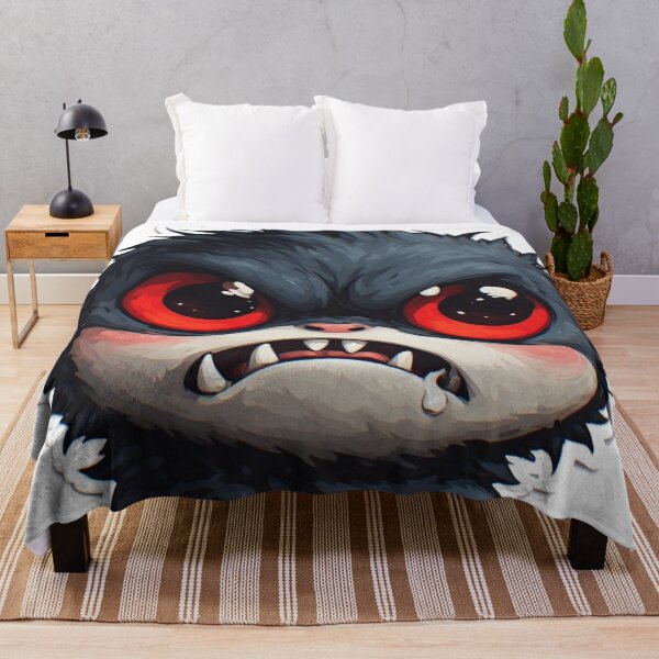 Item preview, Angry Red Eyes Monster Cat Cute designed and sold by YAM716.