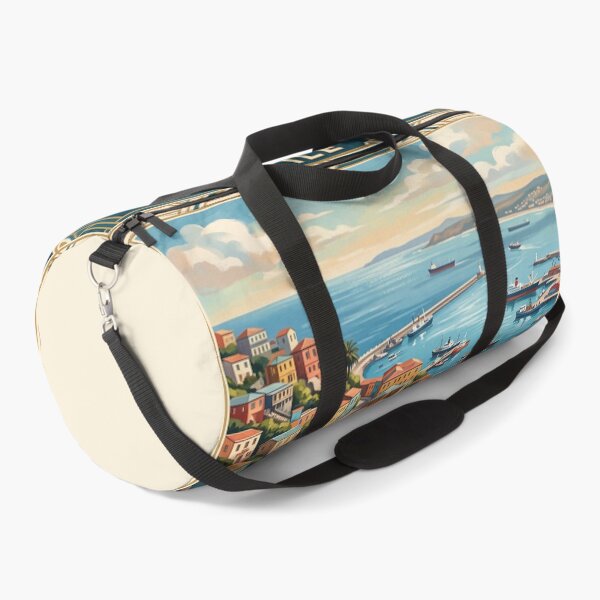 Item preview, Valparaiso Chile Vintage Travel Art – Colorful Coastal Hills designed and sold by Bomax121.
