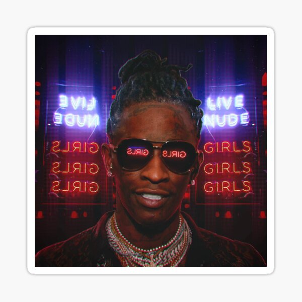 Young Thug Halftime  Sticker