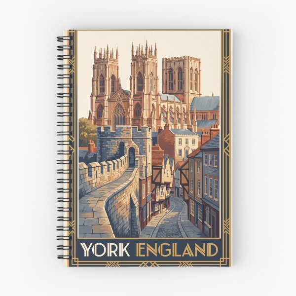Item preview, York England Vintage Travel Art – Minster and Walls designed and sold by Bomax121.