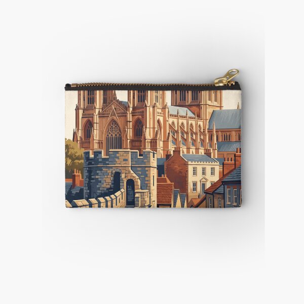 Item preview, York England Vintage Travel Art – Minster and Walls designed and sold by Bomax121.