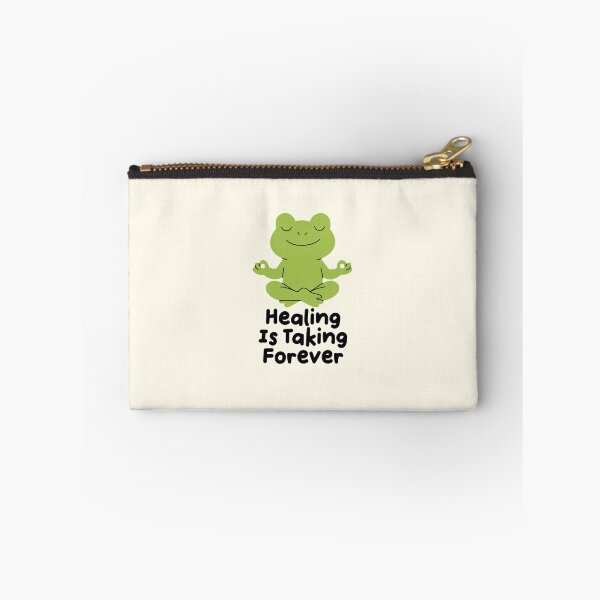 Item preview, Healing Is Taking Forever Funny Frog Quote designed and sold by jianina-alondra.