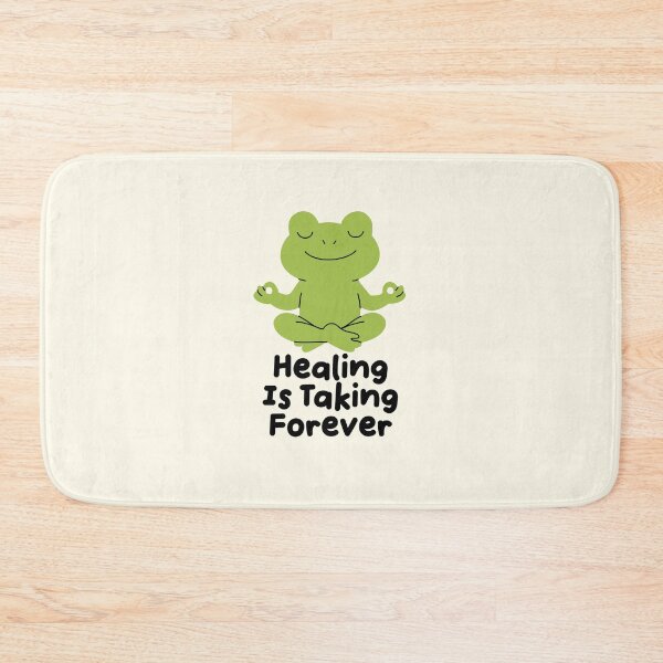 Item preview, Healing Is Taking Forever Funny Frog Quote designed and sold by jianina-alondra.