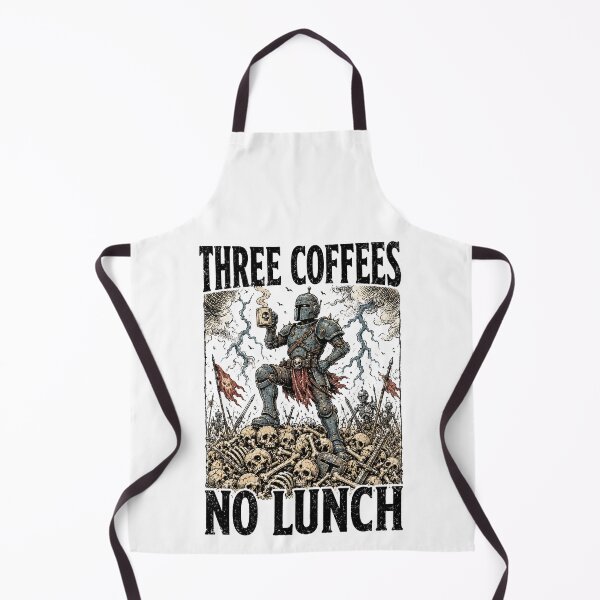 Item preview, Funny Coffee Office Shirt Dark Humor Sarcastic Work Gift Weird Tee Three Coffees No Lunch Shirt designed and sold by LessIsLoud.