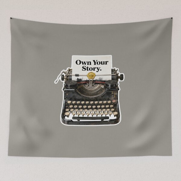 Item preview, Own Your Story – Vintage Typewriter Gold Wax Seal Empowerment designed and sold by Ideeplyfeltit.