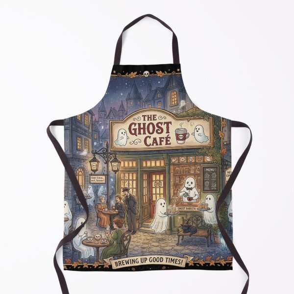 Item preview, Cute Spooky Ghost Cafe Design for Halloween / Costume / Autumn / Fall / Halloween Town / Boo / Cozy / Fall Aesthetic / Autumn / Coffee / Halloween Costume designed and sold by TeenLake.