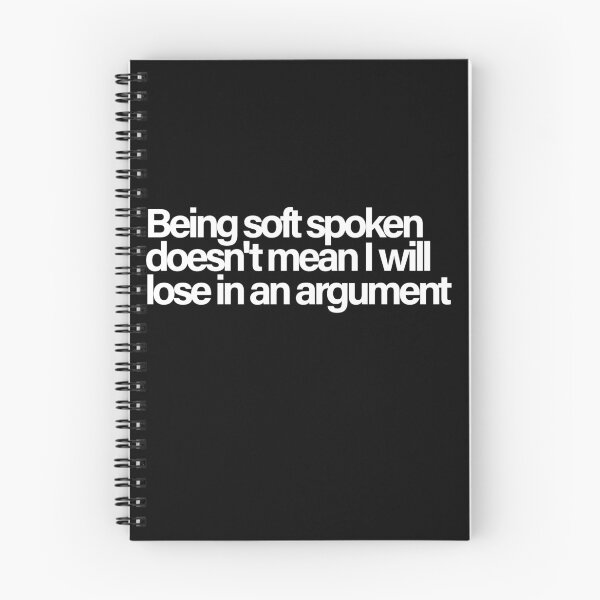 Item preview, Soft Spoken Strong Mind Quiet Confidence Quote designed and sold by Quote Chaos.