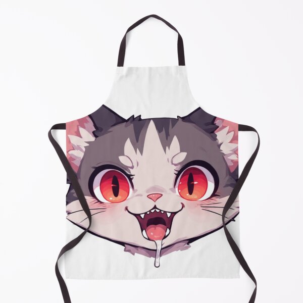 Item preview, Hungry Red Eyes Cat Drooling Funny designed and sold by YAM716.