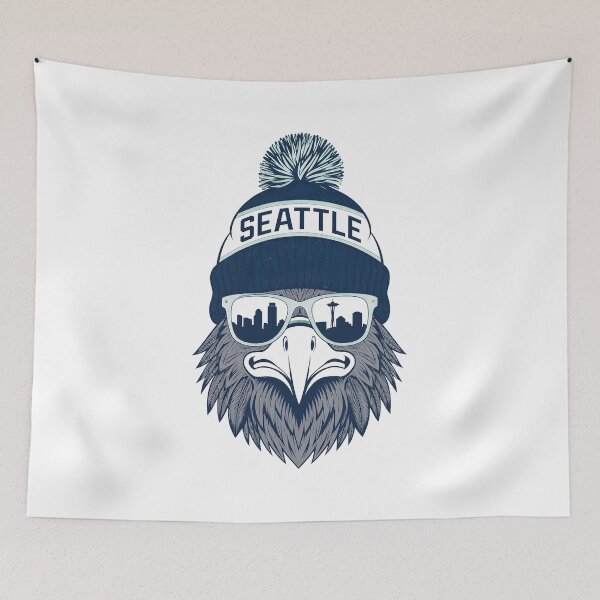 Item preview, Urban Eagle Beanie Cool Graphic Tee designed and sold by JasonGard86375.