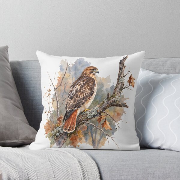 Item preview, Red-Tailed Hawk – Quiet Woodland Bird Art designed and sold by SusanSweetArt.