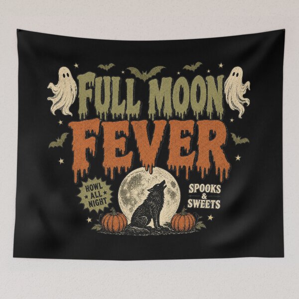 Item preview, Full Moon Fever Vintage Poster Shirt | Retro Horror Design designed and sold by MOCH- ART.