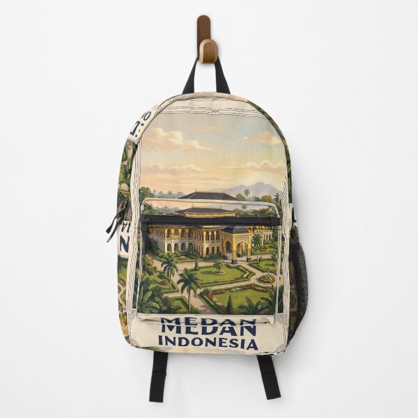 Item preview, Medan Indonesia Vintage Travel Illustration designed and sold by Bomax121.