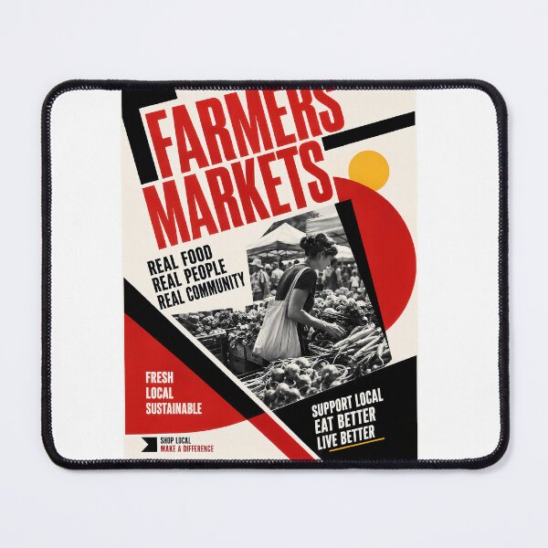 Item preview, Wall Art - Poster - Farmers Market Community Spirit designed and sold by ForeverPrintsOK.