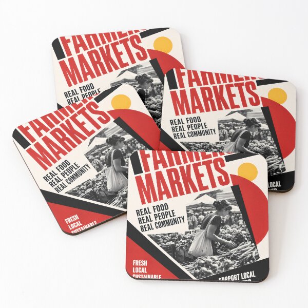 Item preview, Wall Art - Poster - Farmers Market Community Spirit designed and sold by ForeverPrintsOK.