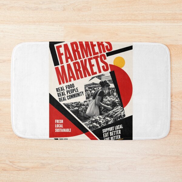 Item preview, Wall Art - Poster - Farmers Market Community Spirit designed and sold by ForeverPrintsOK.