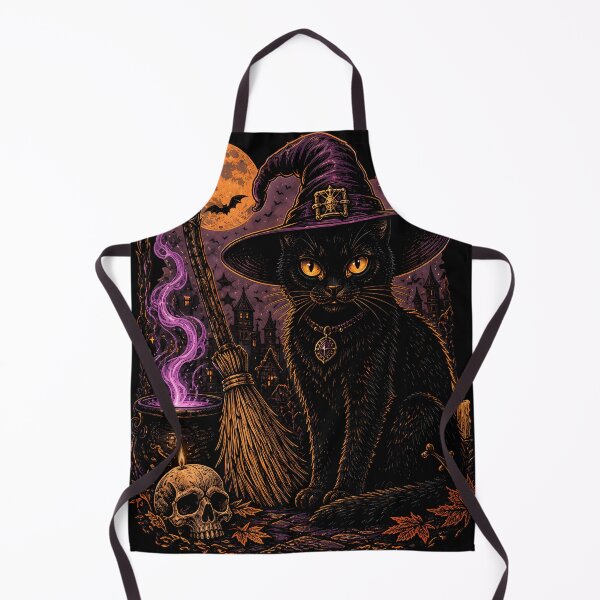 Item preview, Black Cat Witch Halloween Vintage Gothic designed and sold by JessArty ⭐⭐⭐⭐⭐.