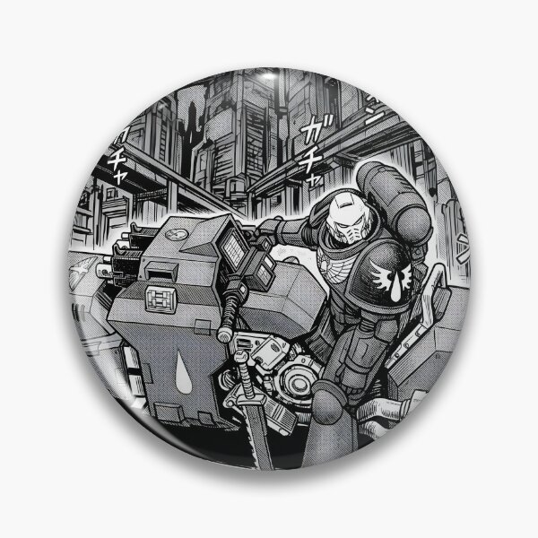 Item preview, Akira 40K – Space Marine Outrider Manga Parody designed and sold by BravenBold.