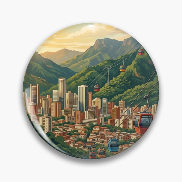 Item preview, Medellin Colombia Vintage Travel Illustration designed and sold by Bomax121.