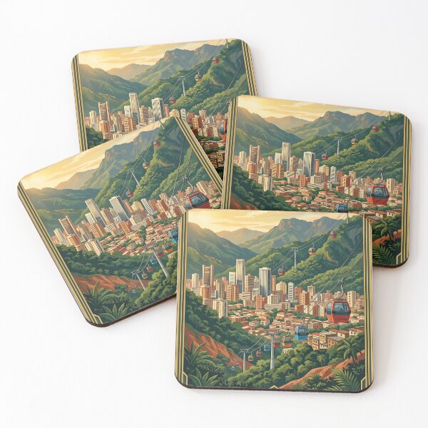 Item preview, Medellin Colombia Vintage Travel Illustration designed and sold by Bomax121.