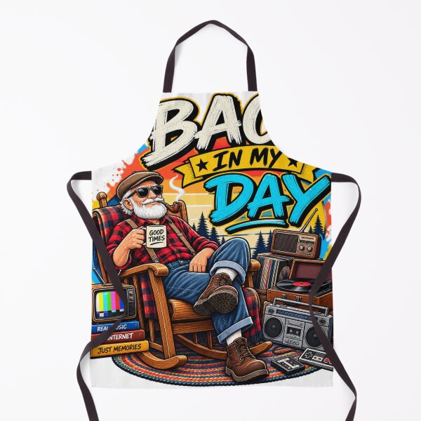 Item preview, Back In My Day – Retro Grandpa Vintage Memories designed and sold by Design Sounds Studio.