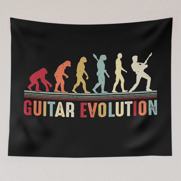 Item preview, Guitar Evolution Retro Rock Music Guitarist T-Shirt designed and sold by HiPatti.