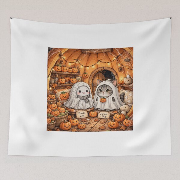 Item preview, Freda and Junior Ghost Costumes in Pumpkin House designed and sold by MAISON SYLVIE.