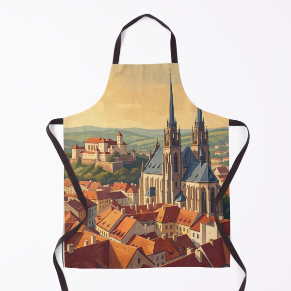 Item preview, Brno Czech Republic Vintage Travel Illustration designed and sold by Bomax121.
