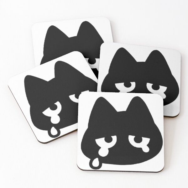 Item preview, Crying Black Cat – Sad Cute Cat designed and sold by MR-HOOBY.