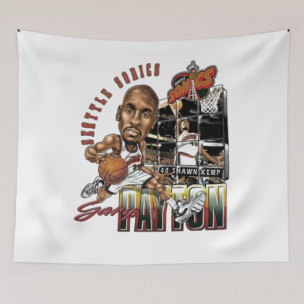 Item preview, Vintage Gary Payton Caricature 40 Seattle Basketball Fan Hall Of Fame designed and sold by Tyanbarne90.