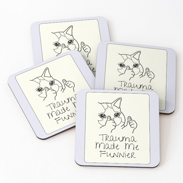 Item preview, Trauma Made Me Funnier Funny Cat designed and sold by jianina-alondra.