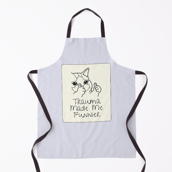 Item preview, Trauma Made Me Funnier Funny Cat designed and sold by jianina-alondra.