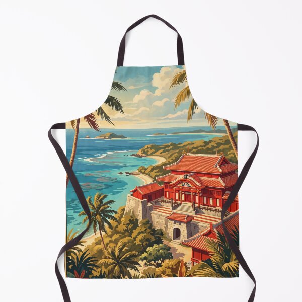 Item preview, Okinawa Japan Vintage Tropical Travel Illustration designed and sold by Bomax121.