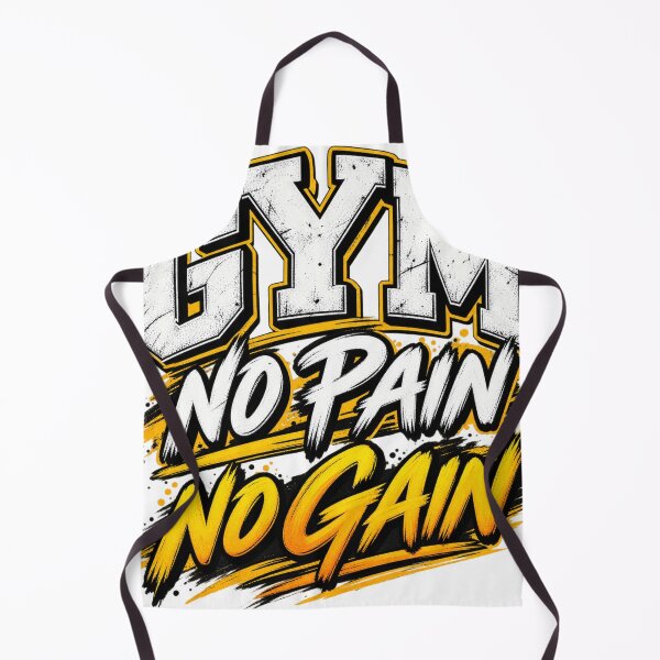 Item preview, GYM No Pain No Gain – Bold Motivational Workout Typography designed and sold by Public Nature View Places.