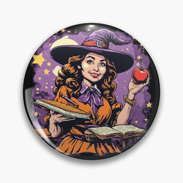Item preview, Vintage Witch Teacher Retro School Magic designed and sold by emiliacreations.